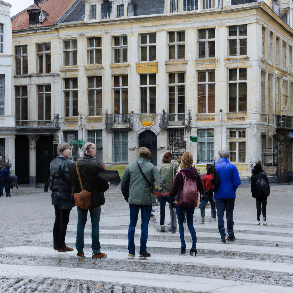 Eerste proefwandelingen in het centrum van Brussel, 2018